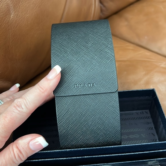 Prada | Catwalk PR 74VS Sunglasses by Prada™. Cat-Eye / Silver, Semi Rimless. - Picture 7 of 11